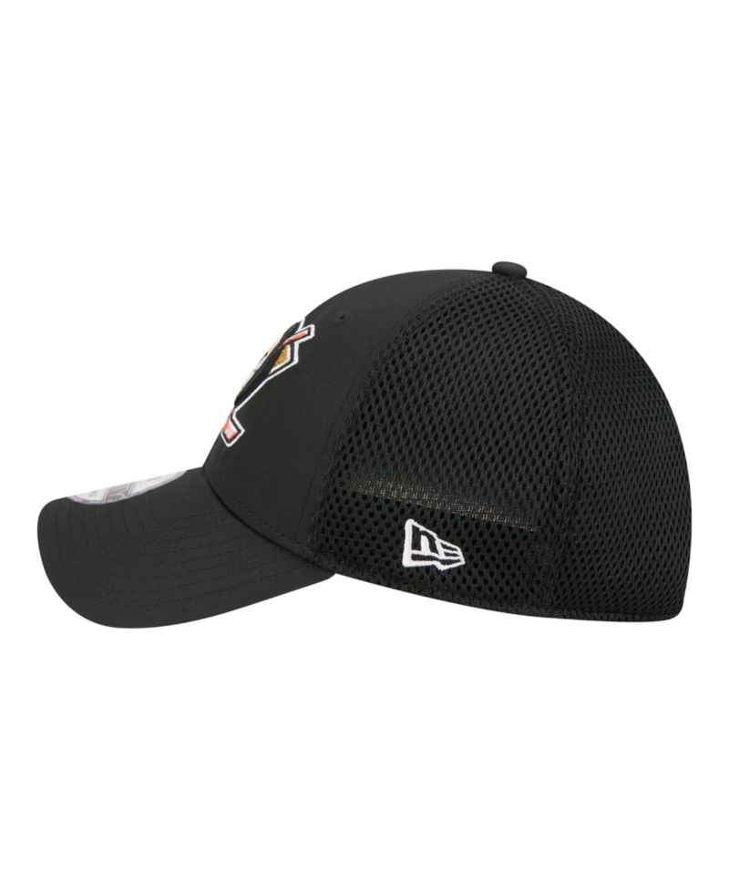 Men's Black Anaheim Ducks Logo 39THIRTY Flex Hat