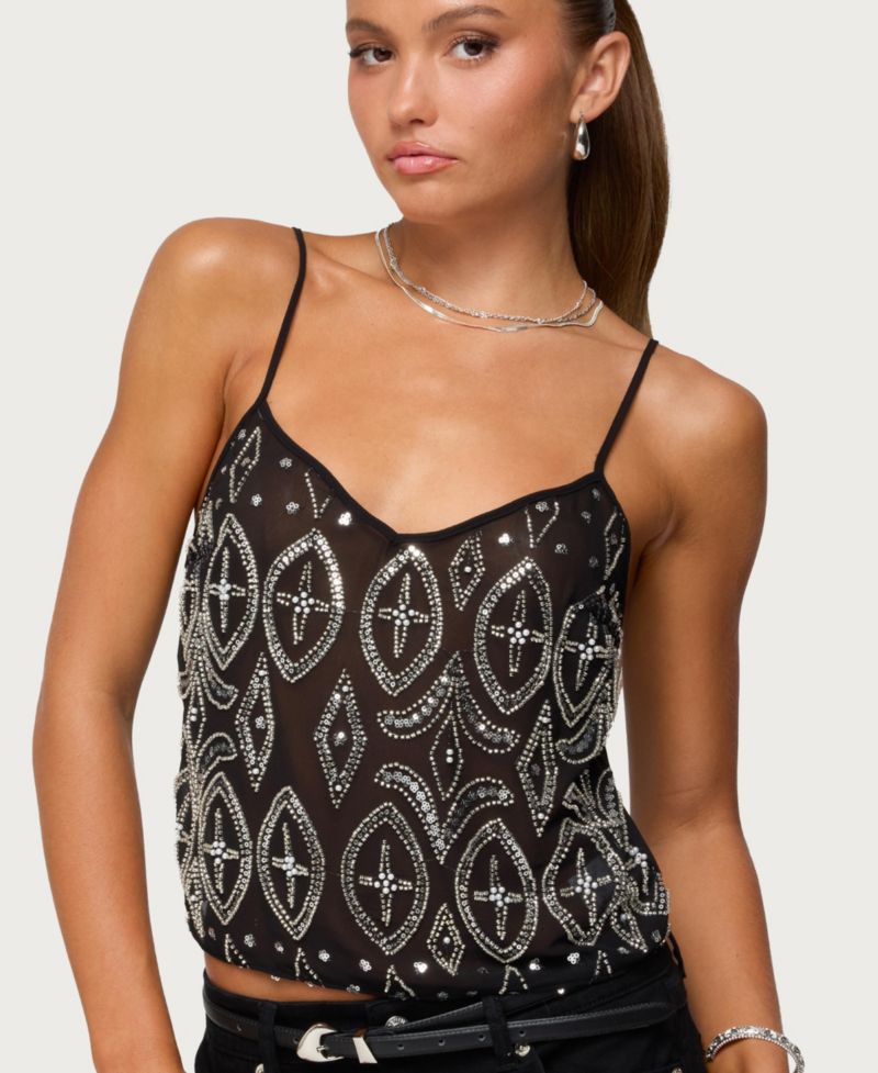 Women's Kaleesy Beaded Tank Top