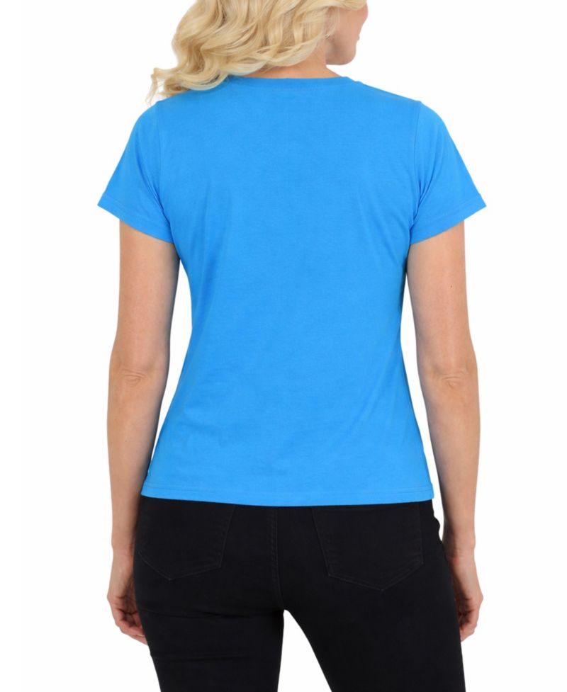 Women's Galaxy Divatee Relaxed Fit V-Neck Short Sleeve T-Shirt