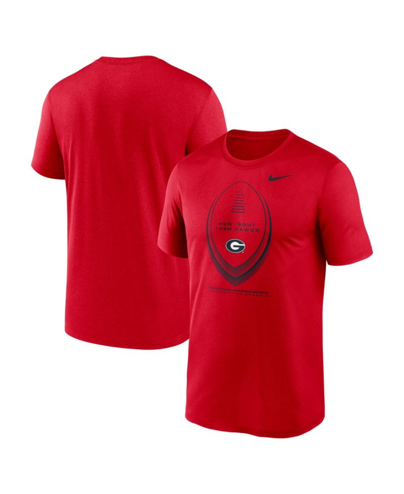 Men's Red Georgia Bulldogs Primetime Legend Football Icon Dri-FIT T-Shirt