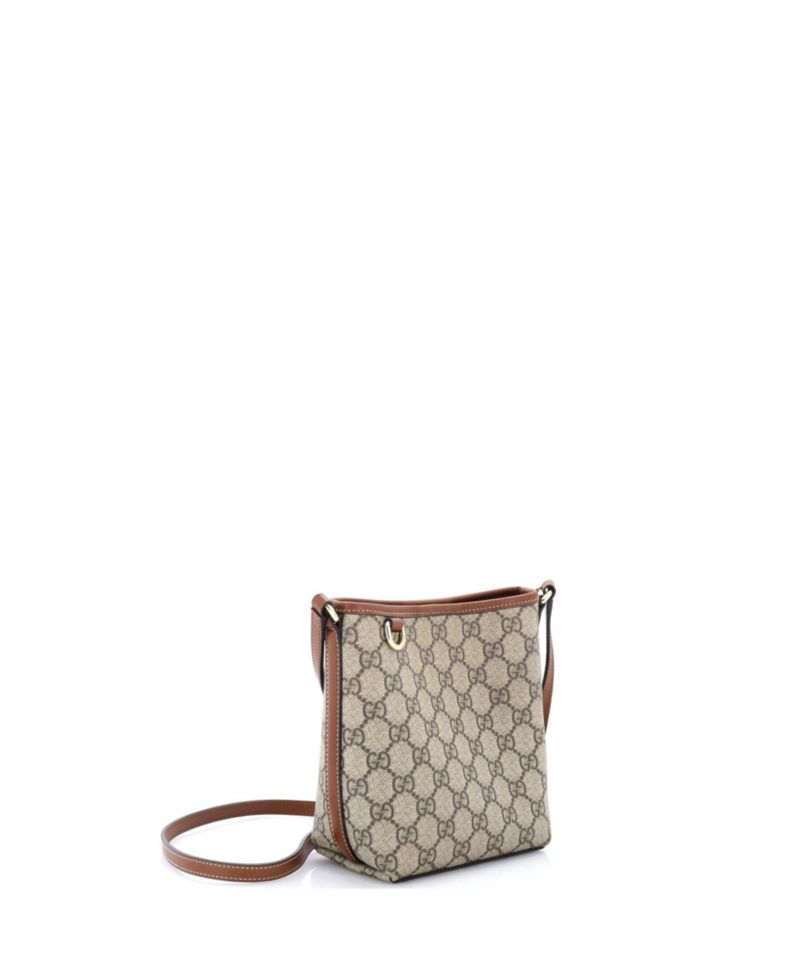 Nano GG Emblem Bucket Bag GG Coated Canvas
