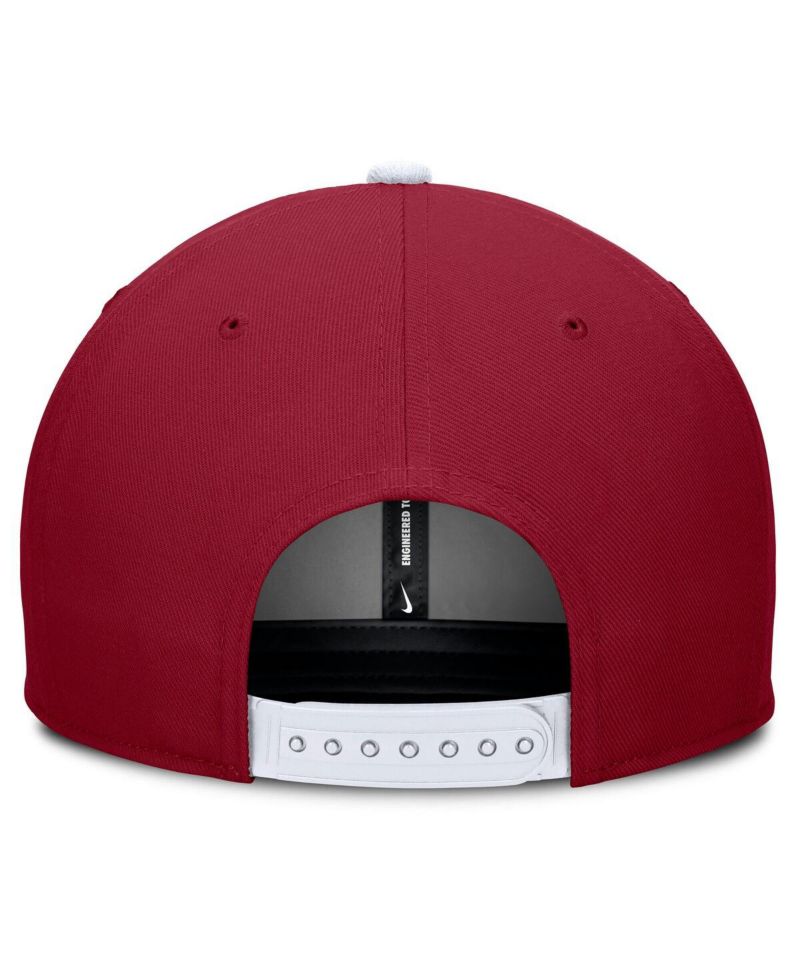 Men's Crimson/Cream Alabama Crimson Tide Pro Legacy Script Snapback Hat