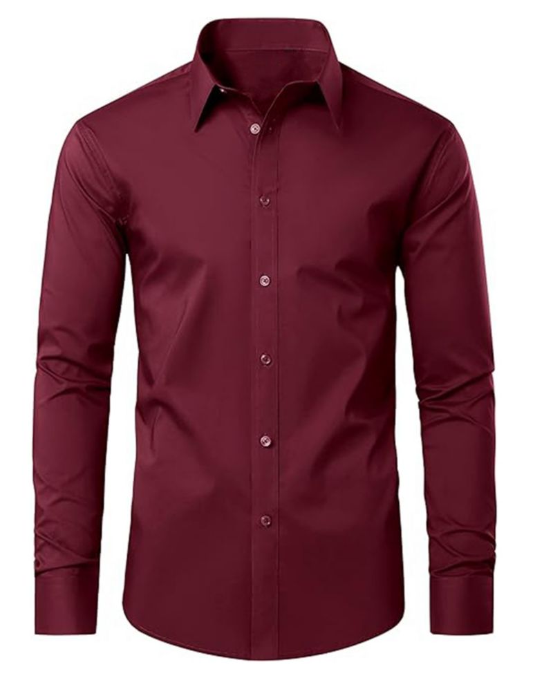 Men's Long Sleeve Classic Dress Shirt