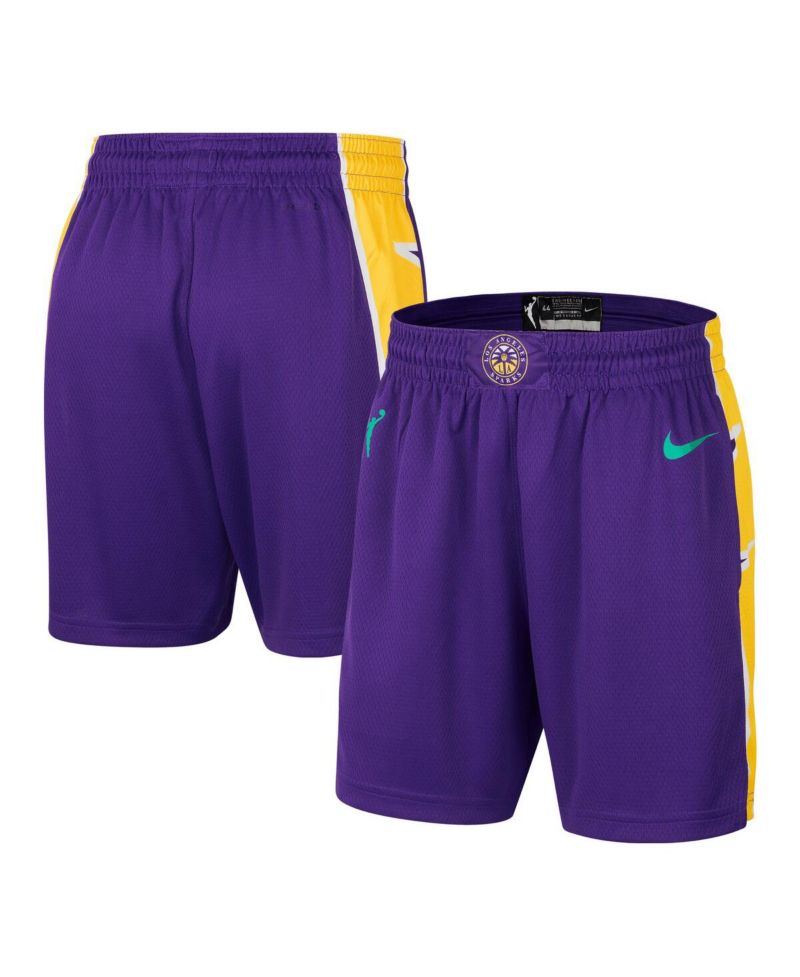 Women's Purple Los Angeles Sparks On-Court Victory Performance Shorts