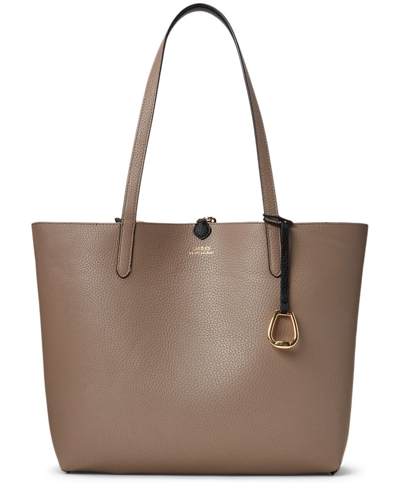 Faux-Leather Reversible Extra-Large Tote Bag
