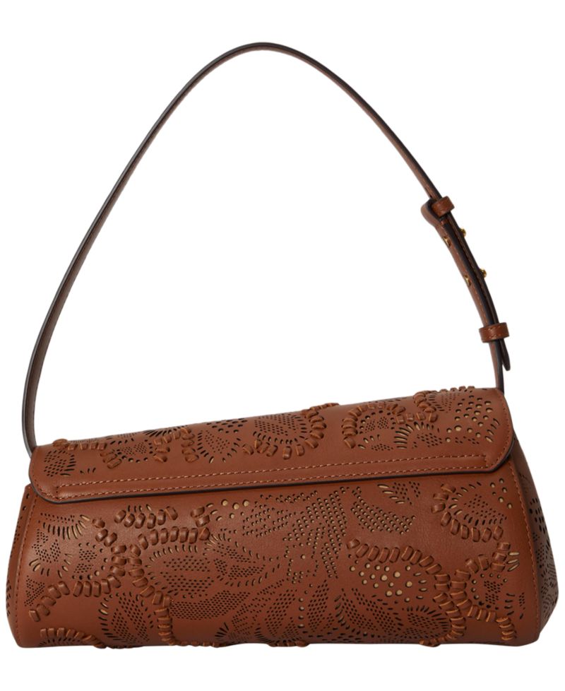 Tasha Medium Floral Tooled Leather East-West Bag