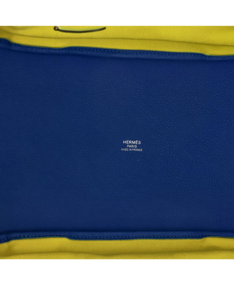 Pre-Owned Hermes Pursangle Tote Canvas with Leather