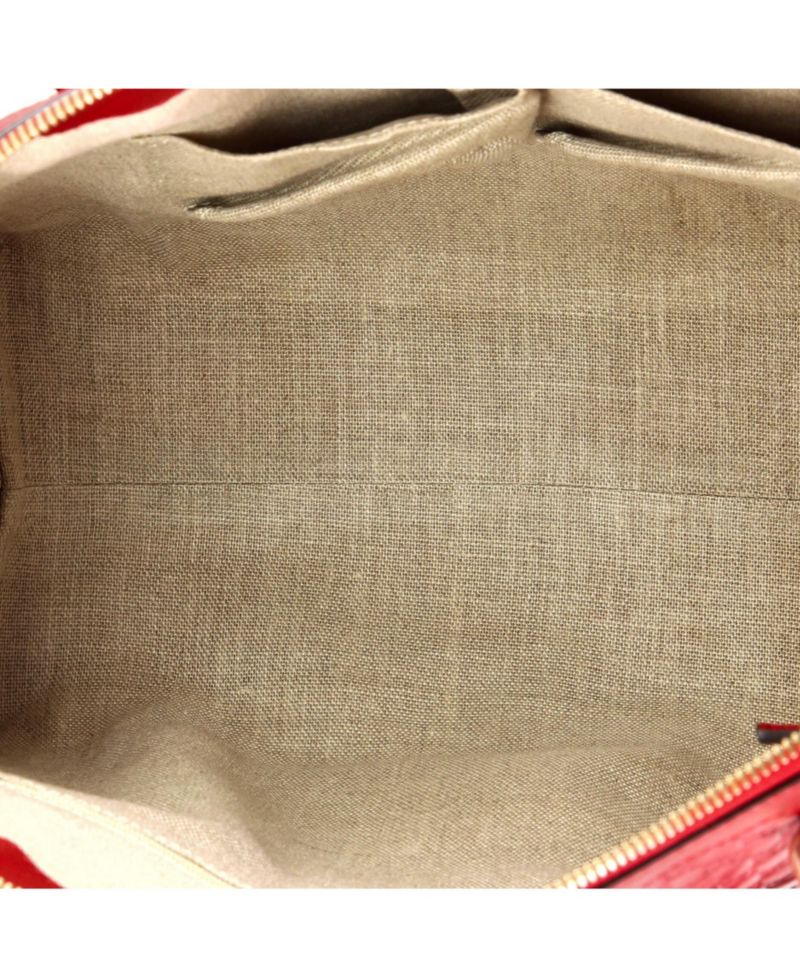 Medium Britt Convertible Dome Satchel Microguccissima Leather