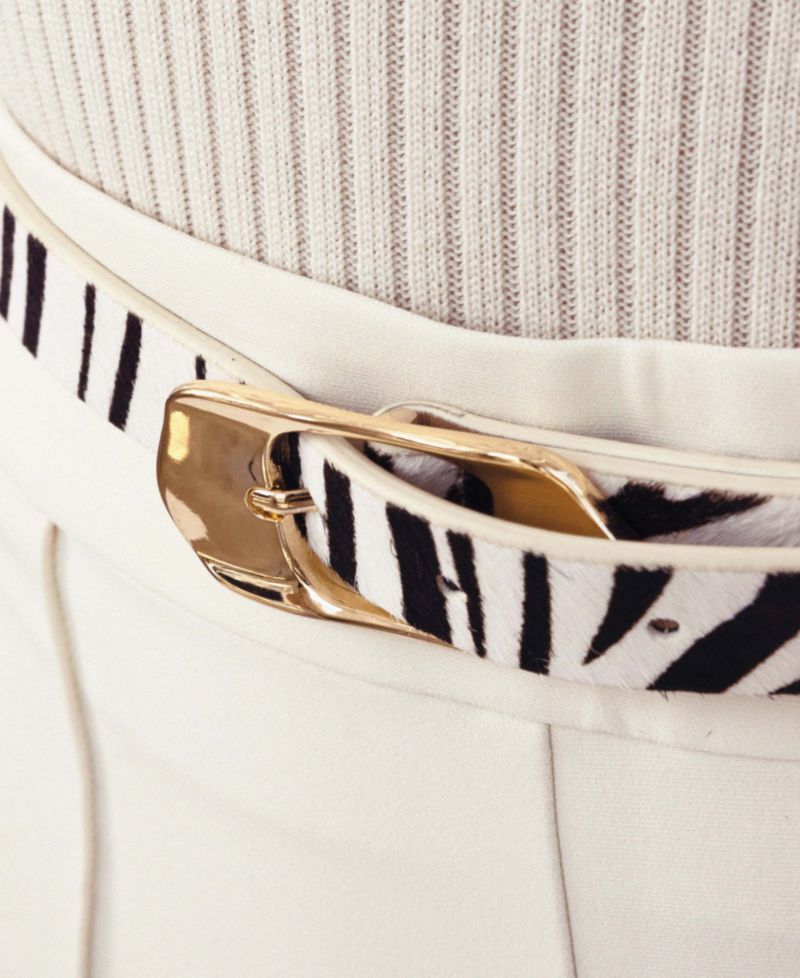 Zebra Print Molten Metal Belt