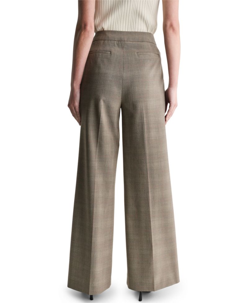 Women's Pleated High-Waisted Wide-Leg Pants