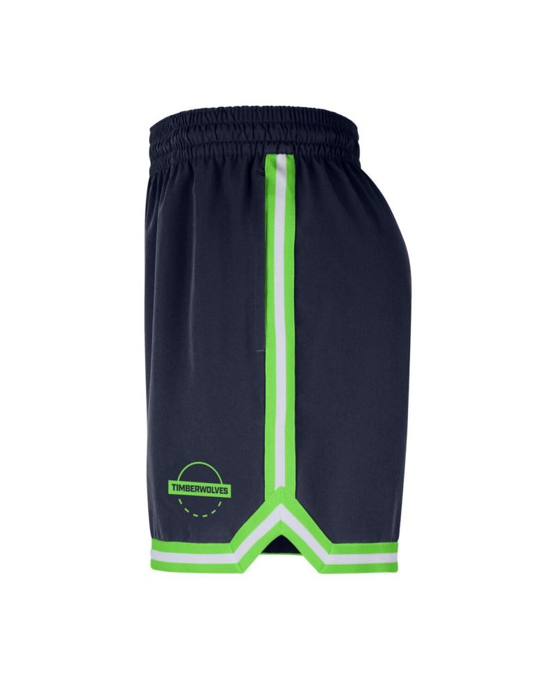 Men's Navy Minnesota Timberwolves Authentic Practice DNA Woven Performance Shorts