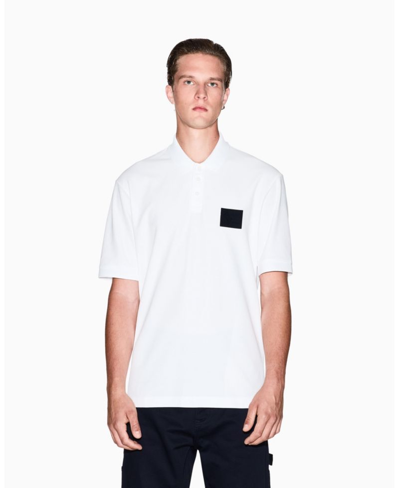 Men's AX Box Mercerized Cotton Pique Polo Shirt