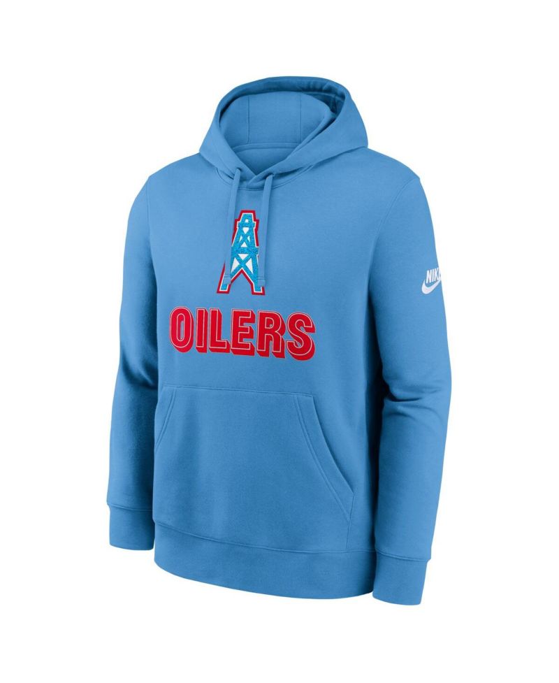 Men's Light Blue Tennessee Titans Best Season Rewind Club Pullover Hoodie