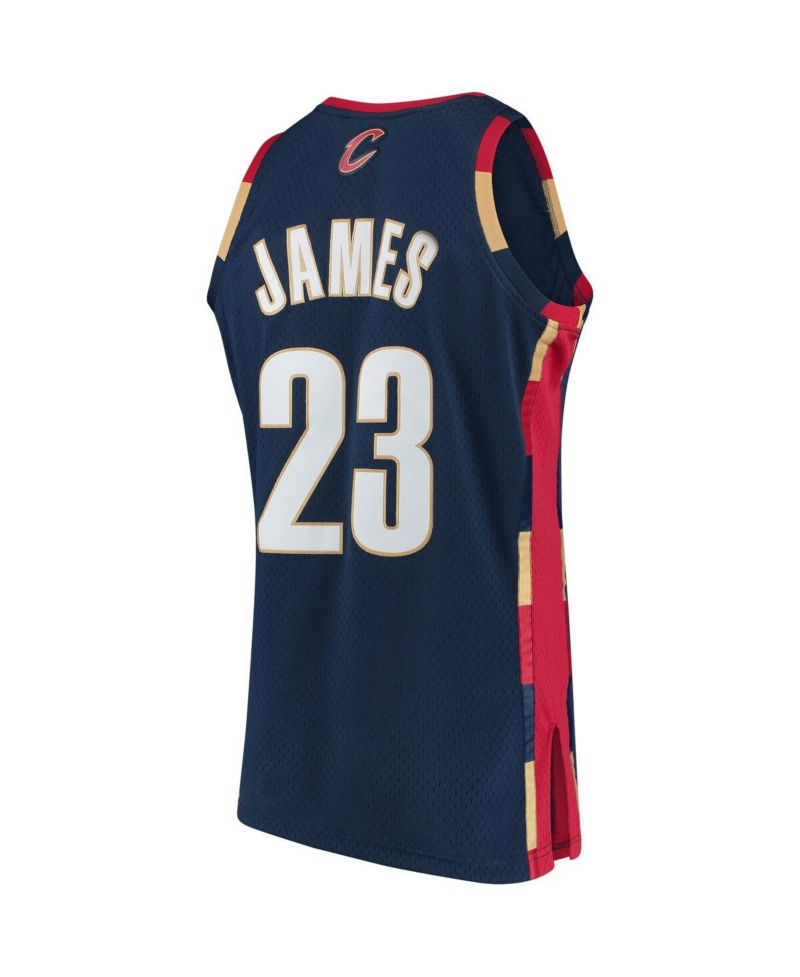 Men's LeBron James Navy Cleveland Cavaliers Hardwood Classics Swingman Jersey
