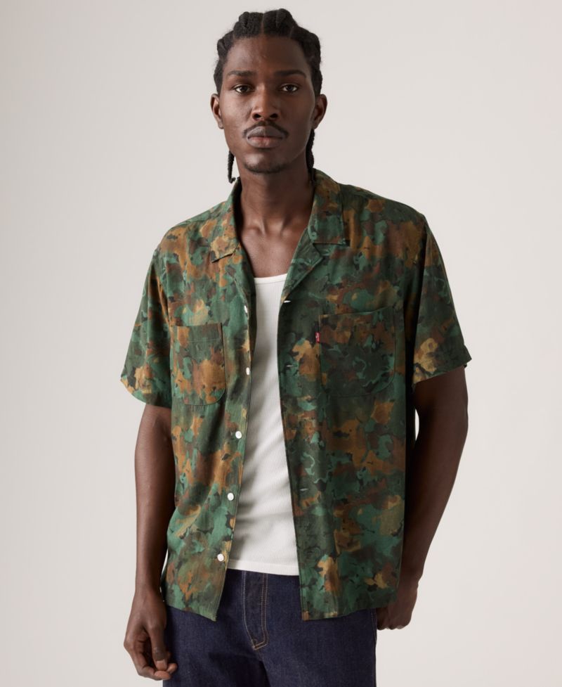 Men's Short-Sleeve Camp-Collar Camper Shirt
