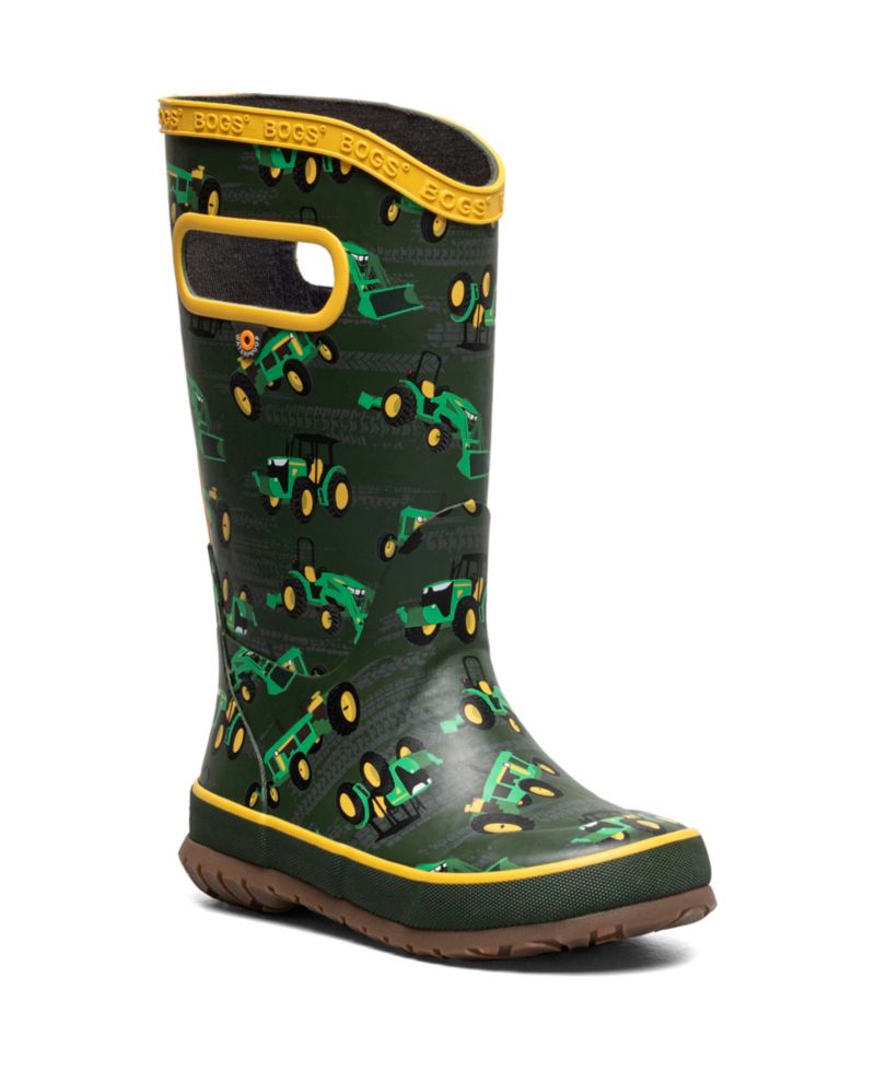 Little and Big Kids Rainboot Tractor Boots