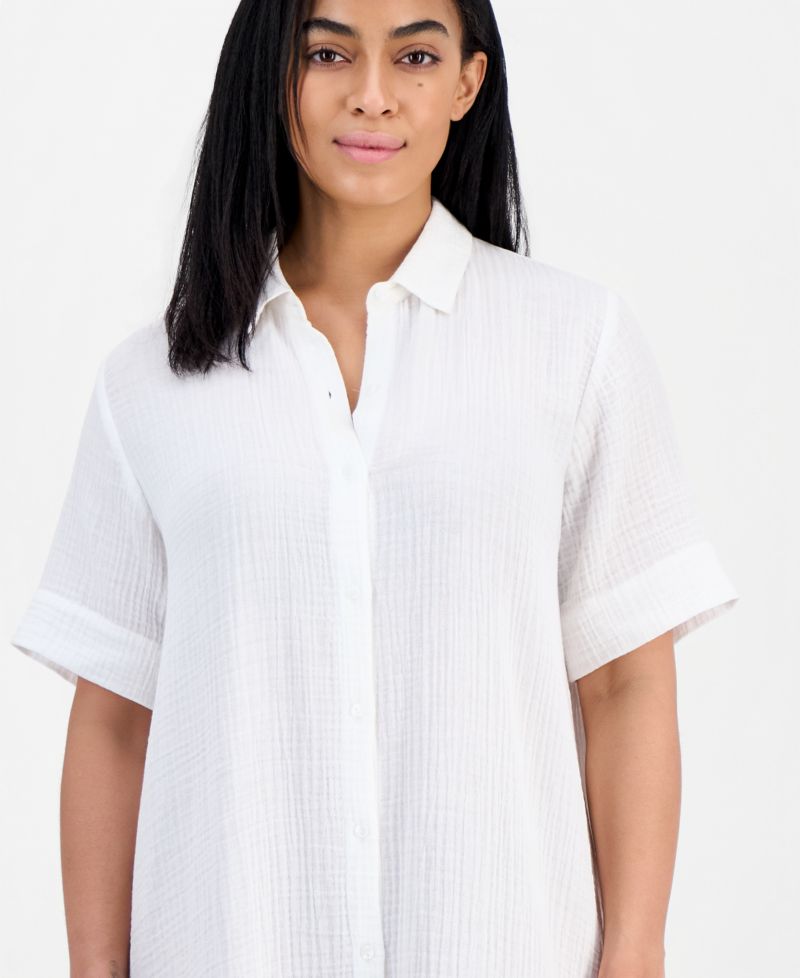 Women's Cotton Classic Collar Shirtdress