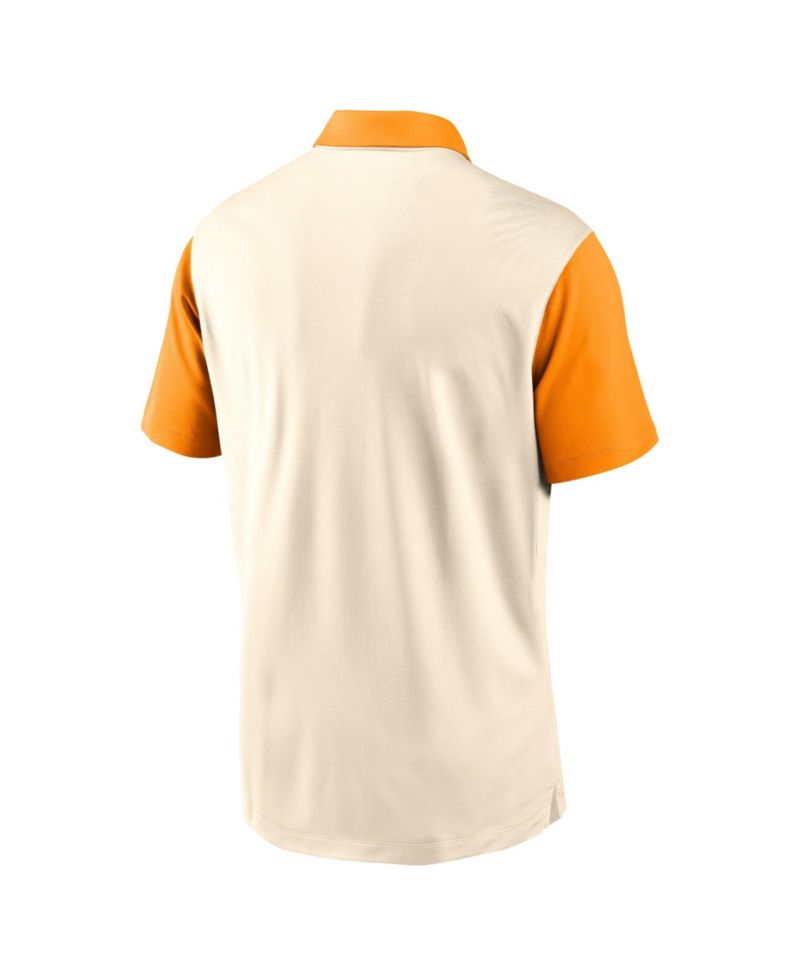 Men's Natural/Tennessee Orange Tennessee Volunteers Vapor Primary Logo Dri-FIT Polo Shirt