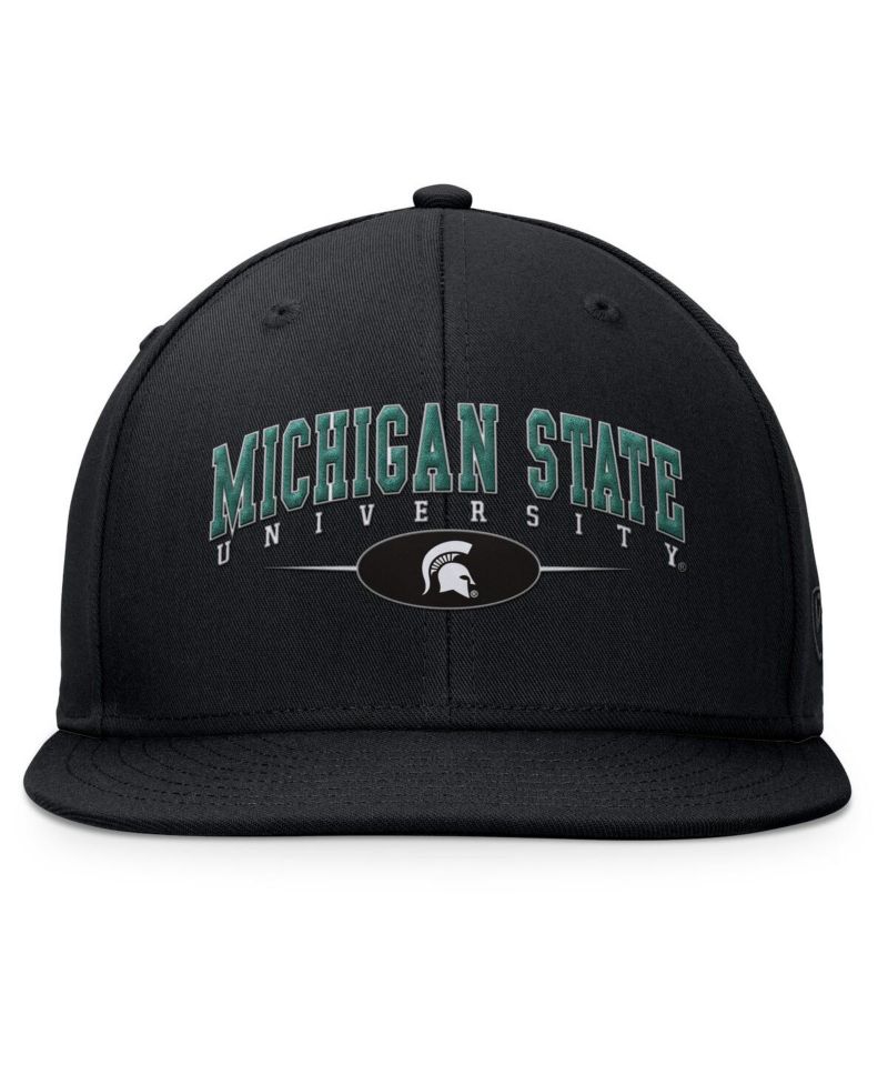 Men's Black Michigan State Spartans Bullpen Snapback Hat