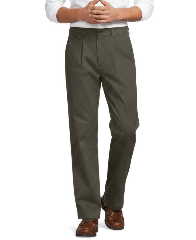 Men's Knockabout Comfort Waist Relaxed Fit Pleated Front Chino Pant