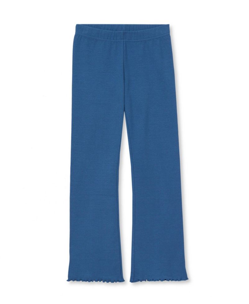 Girls Ribbed Knit Flare Leggings