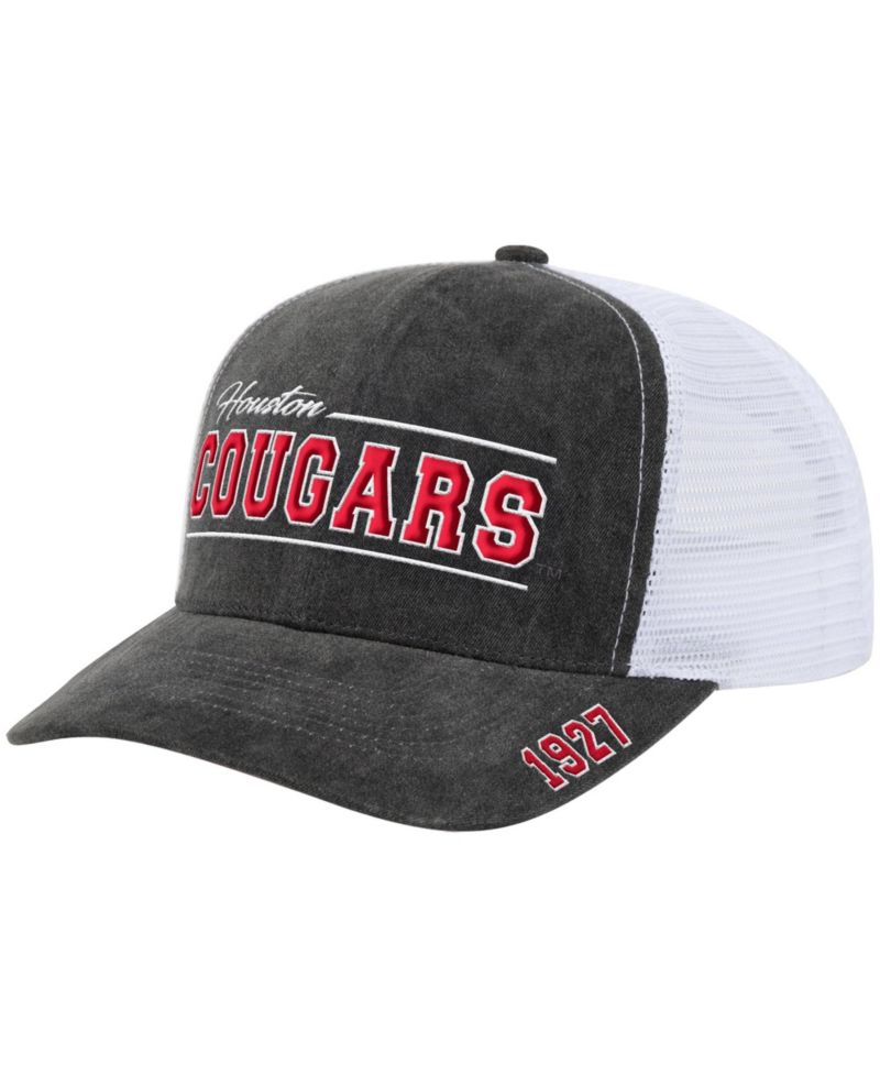 Men's and Women's Gray Houston Cougars Billy 2400 Adjustable Trucker Hat