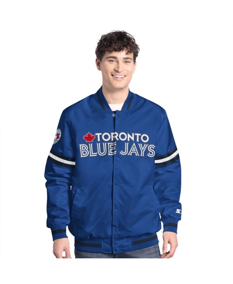 Men's Royal Toronto Blue Jays Scout Full-Snap Varsity Jacket