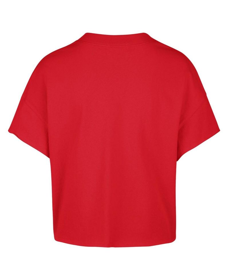 Stoney Clover Lane X Women's Red Philadelphia Phillies Oversized Notch Neck T-Shirt