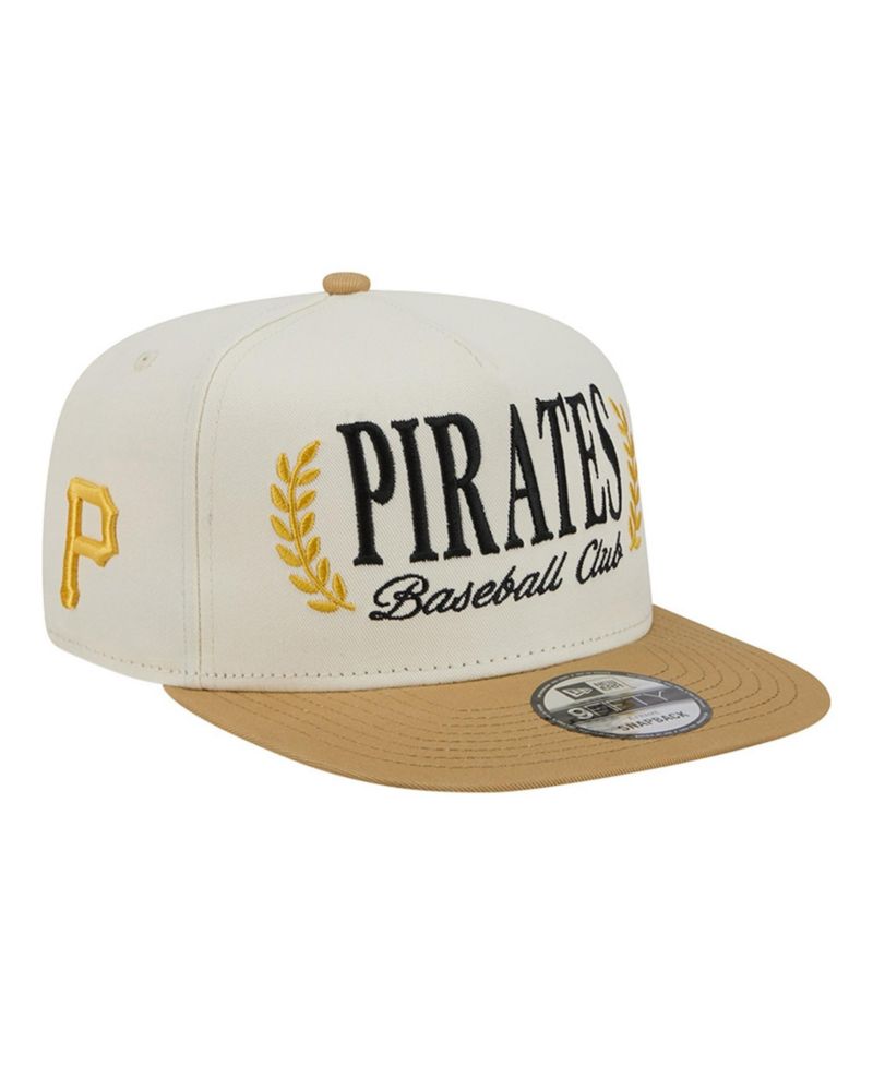 Men's Cream Pittsburgh Pirates Club 9FIFTY A-Frame Snapback Hat