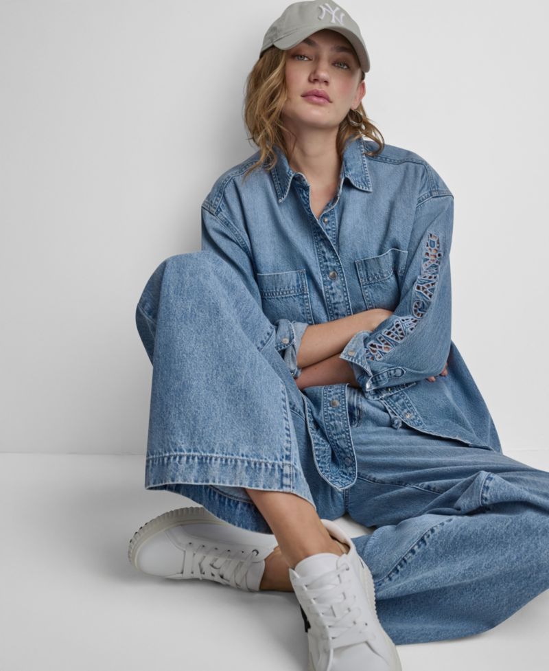 Women's Long-Sleeve Oversized Shirt