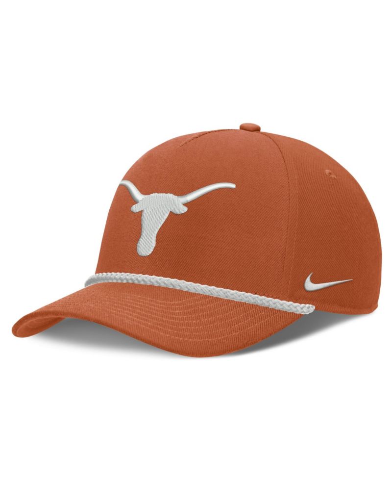 Men's and Women's Texas Orange Texas Longhorns Rope Rise Adjustable Hat
