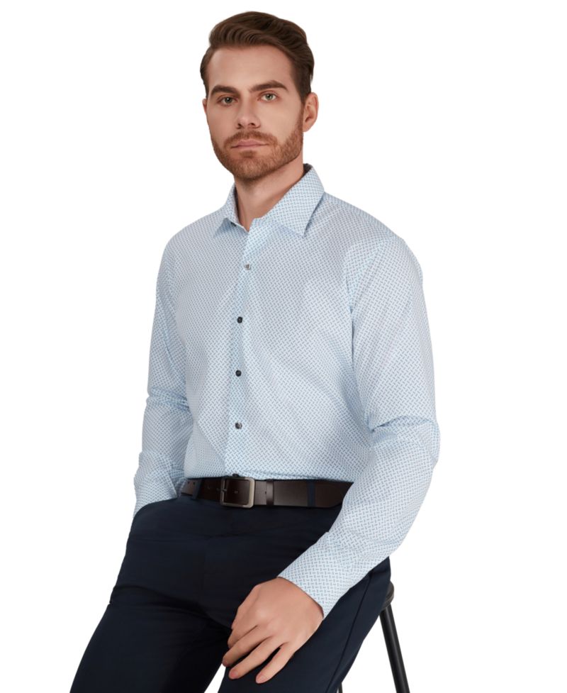 Men's Collared Slim-Fit Shirt