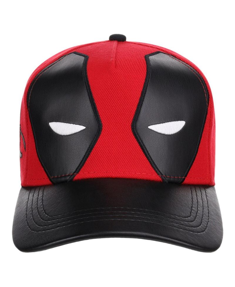 Men's Red Deadpool A-Frame Snapback Hat
