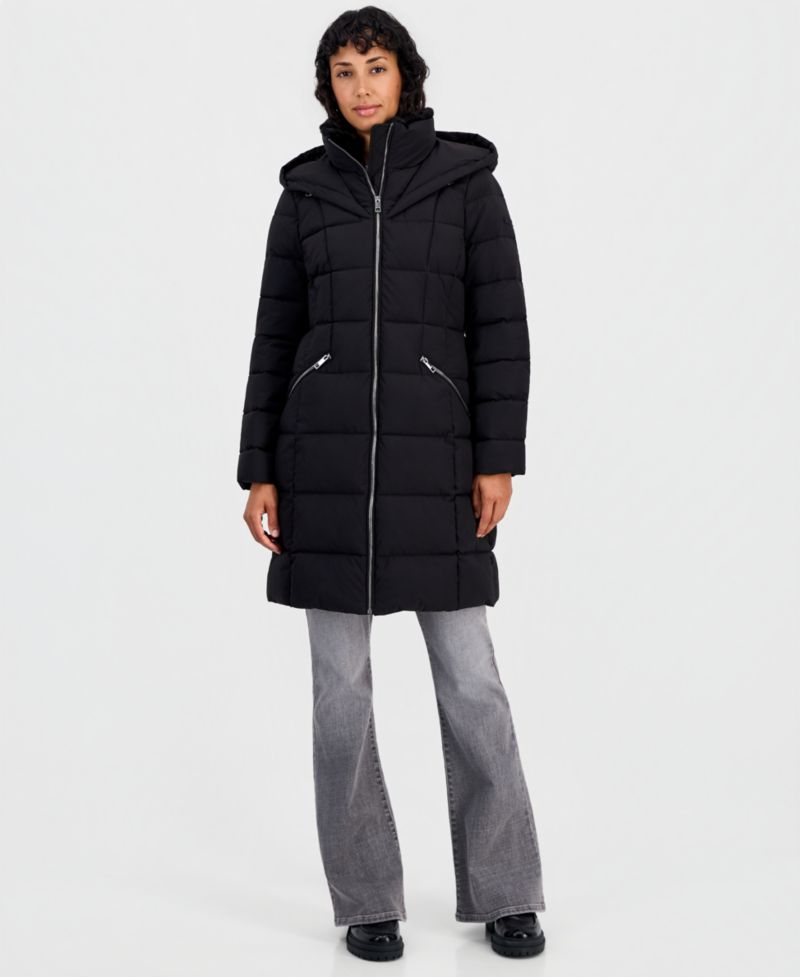 Women's Hooded Puffer Coat, Created for Macy's