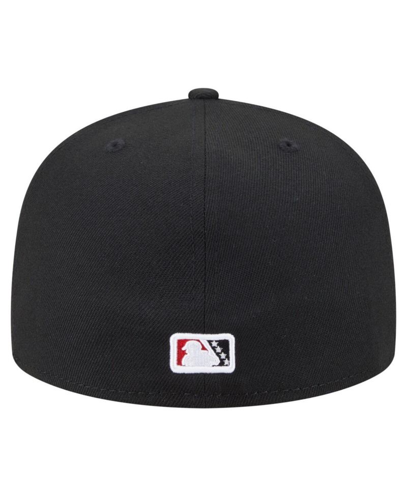 Men's Black Rochester Red Wings Authentic Collection 59FIFTY Fitted Hat