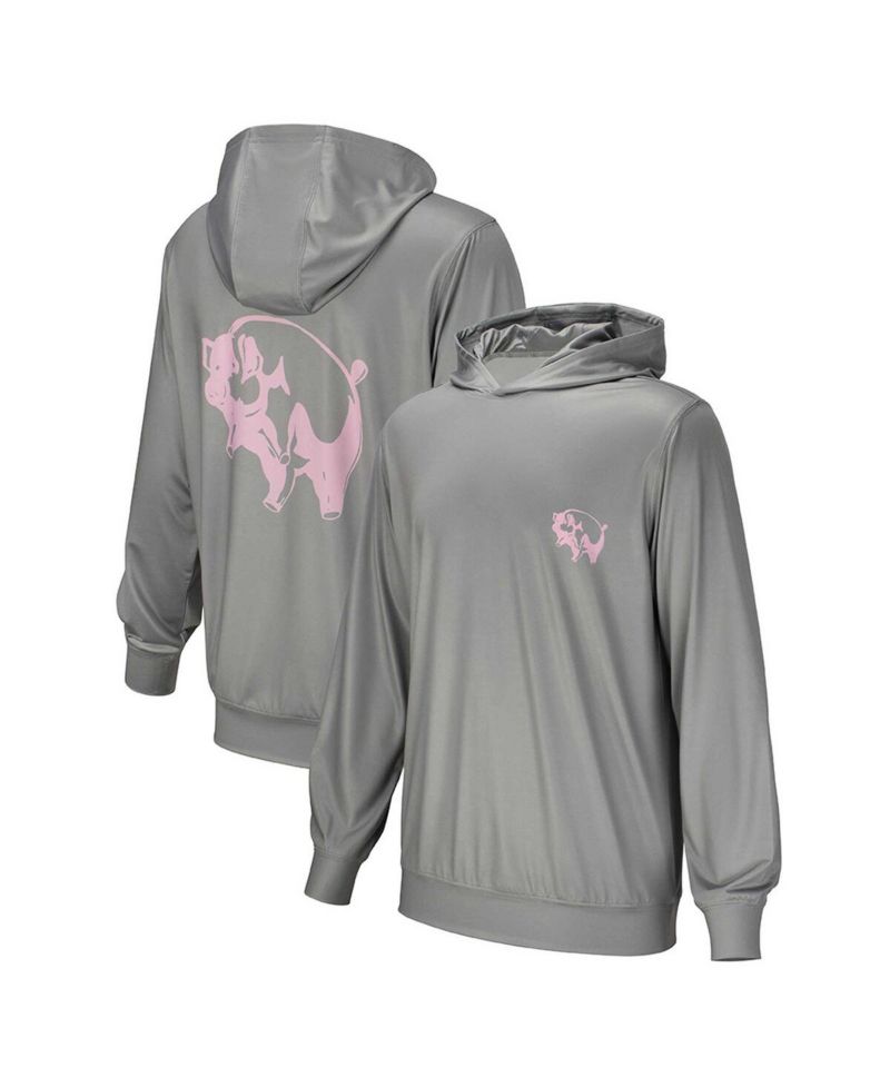 Men's and Women's Gray Pink Floyd Pigs Pullover Hoodie