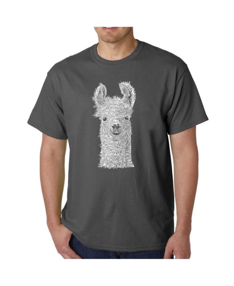 Mens Word Art T-Shirt - Llama
