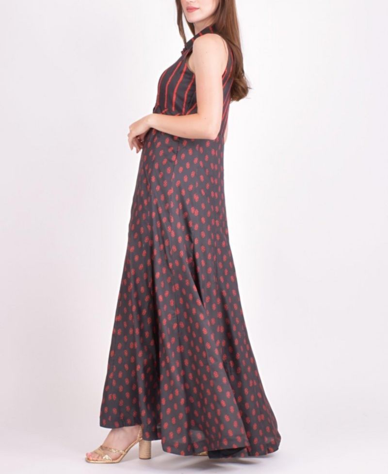 Meher Slit Button Up Maxi Dress