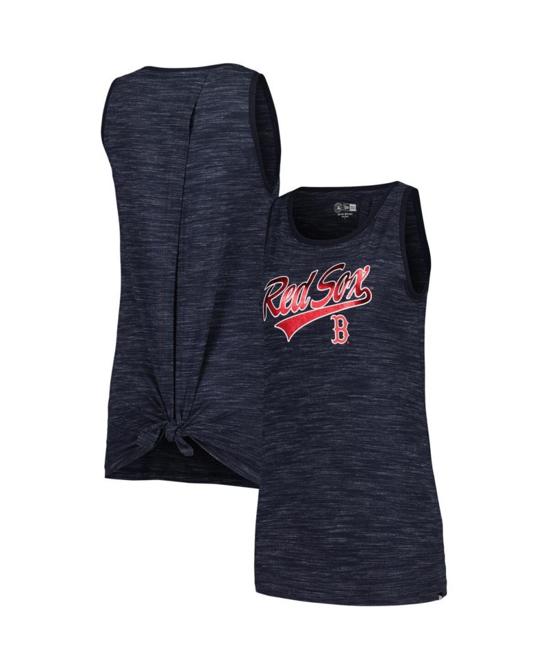 Women's Navy Boston Red Sox Space-Dye Active Tank Top