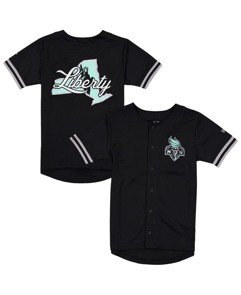 Men's Black New York Liberty 2026 WNBA Draft Hometown Baseball Jersey