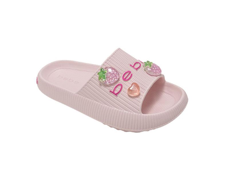 Little Girls Girls EVA Slide - Lightweight Comfy Slide Sandals with Fruit Charms