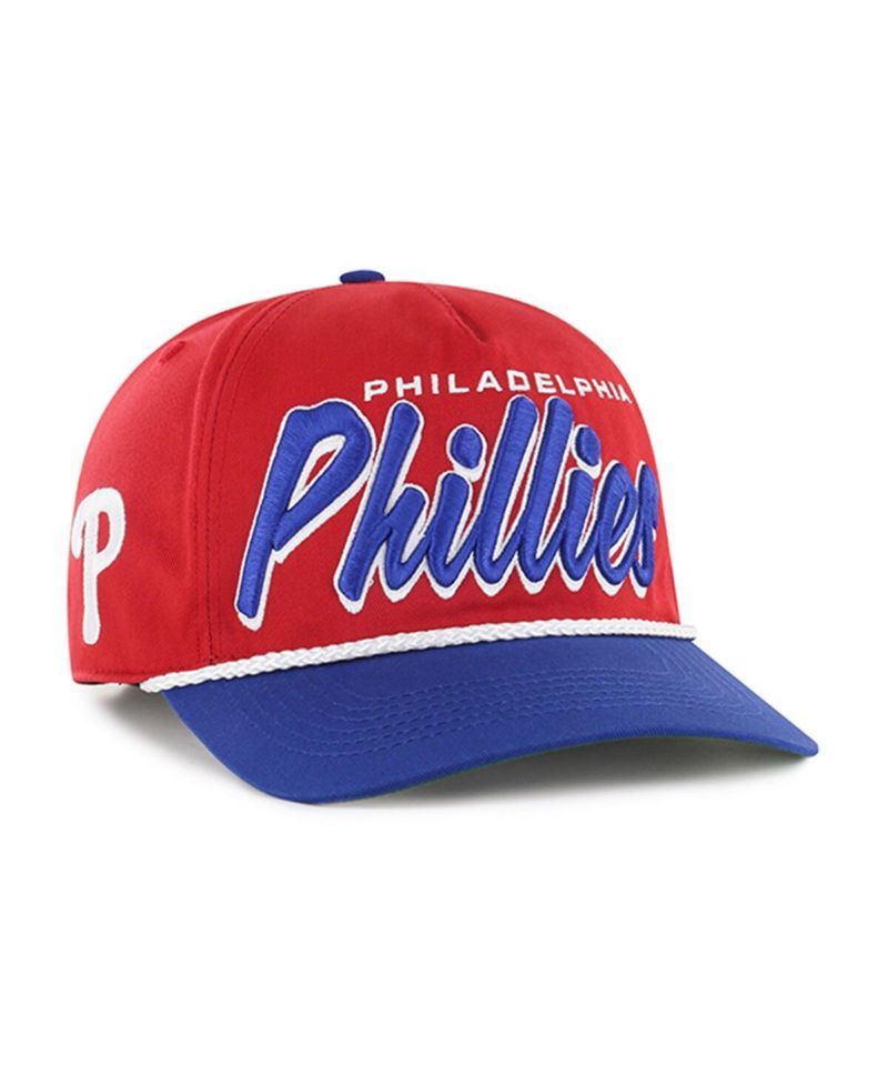 Men's Red Philadelphia Phillies Drop Shadow Rope Hitch Adjustable Hat