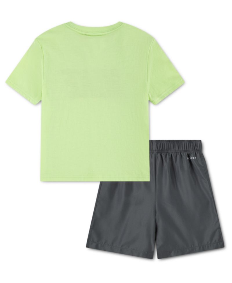 Boys' 2T-7 Crewneck T-Shirt and Woven Shorts, 2-Piece Set