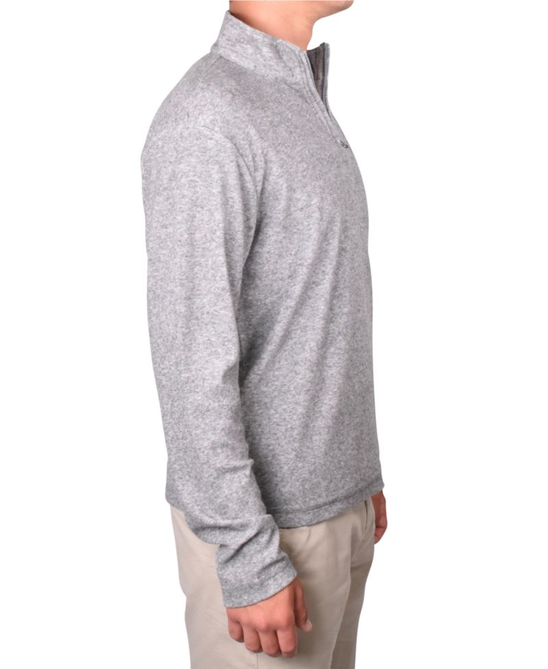 Men's Soft-Brushed Knit Quarter-Zip Sweater