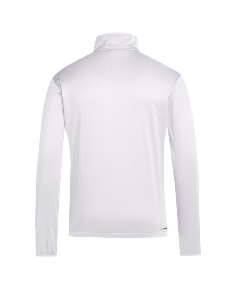 Men's White Washington Huskies 2024 Coaches Sideline Quarter-Zip T-Shirt