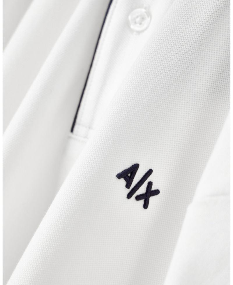 Men's Pique Color Block Tipping Polo Shirt