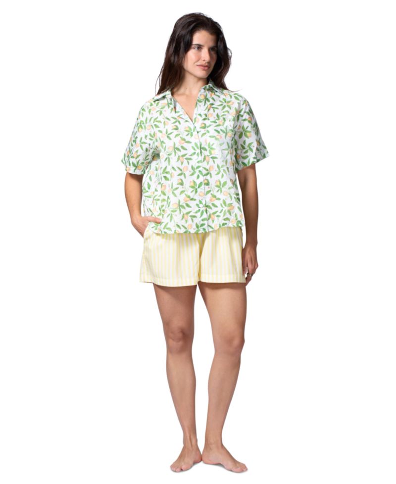 Women's Cotton Voile Short-Sleeve Pajama Top