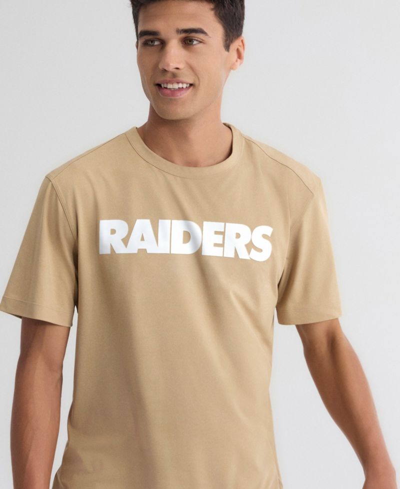 Men's Tan Las Vegas Raiders Clutch T-Shirt