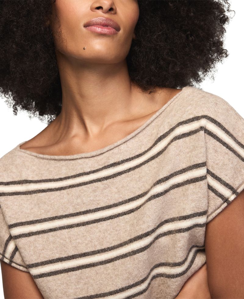 Women's Striped Boat Neck T-Shirt