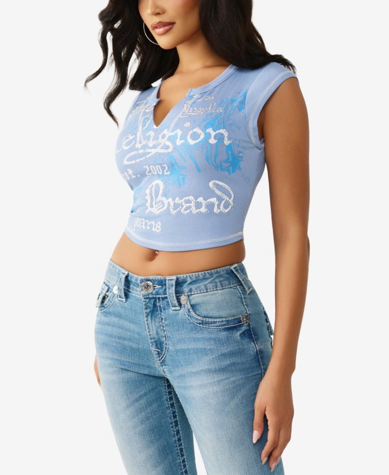 Women's V-Notch Rib T-Shirt